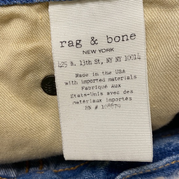 Rag & Bone | Distressed Denim Shorts in Obispo Rebel - Picture 9 of 10